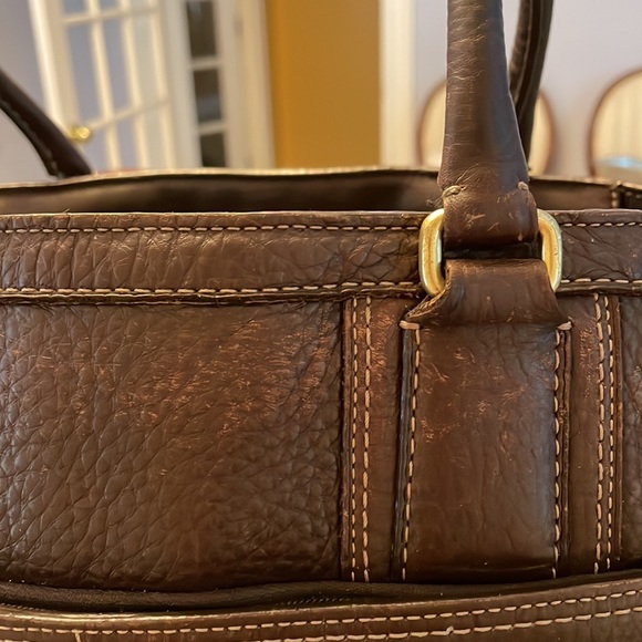 Brown leather Coach tote - Picture 6 of 13